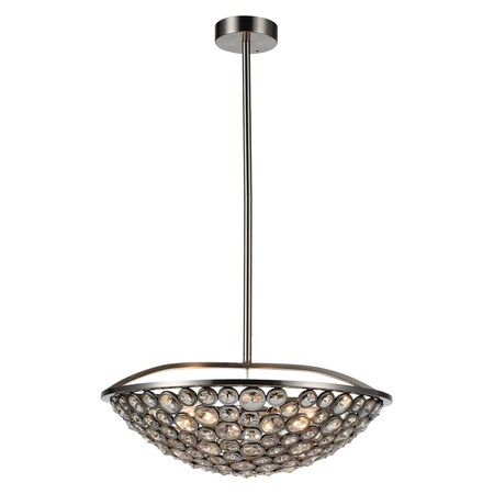 Cwi Lighting 5 Light Chandelier With Satin Nickel Finish 9908P21-5-606